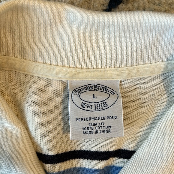 Brooks Brothers Striped Performance Polo - Picture 3 of 5